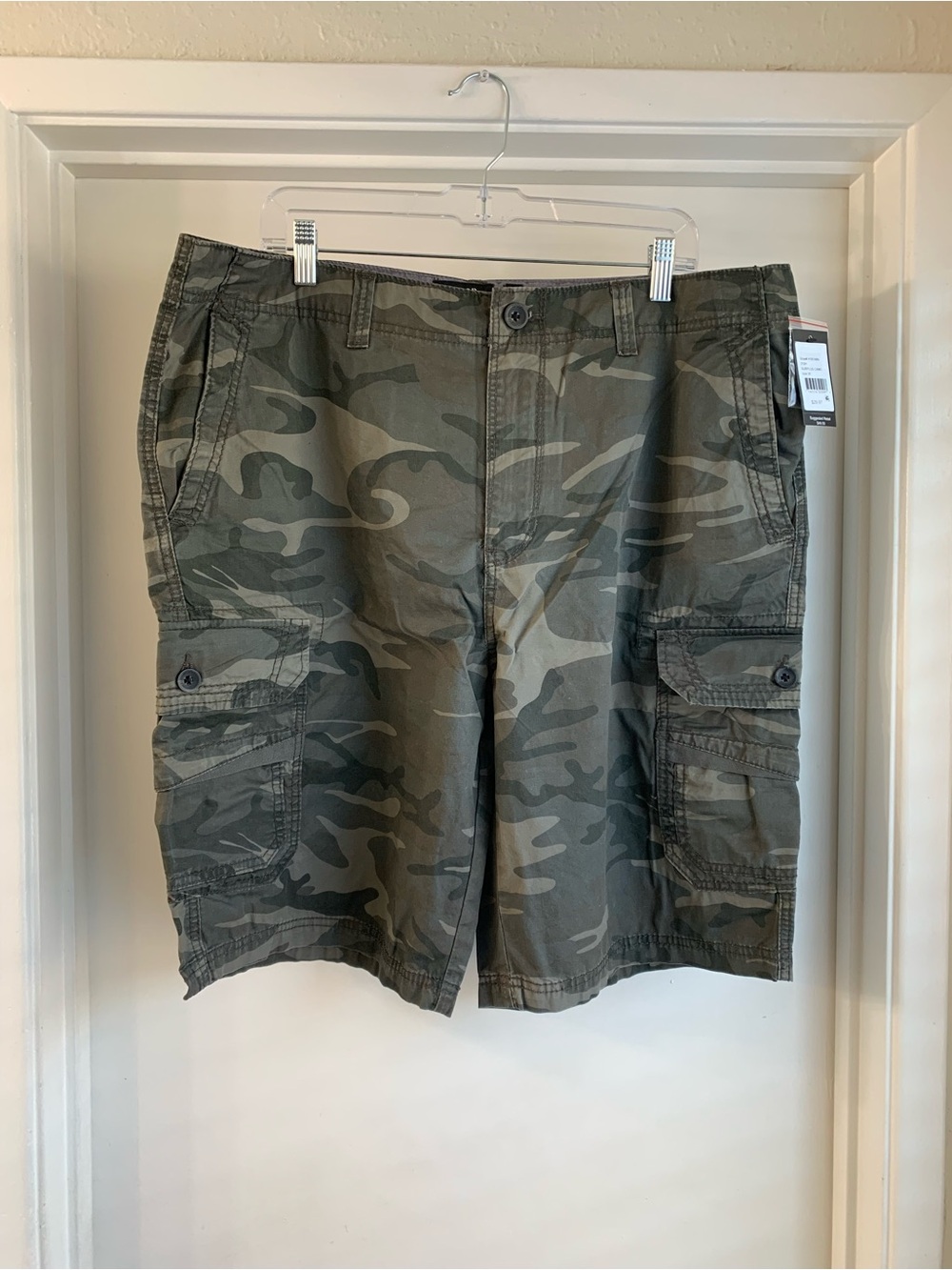 Union Cargo Green Surplus Camo Shorts Size 38